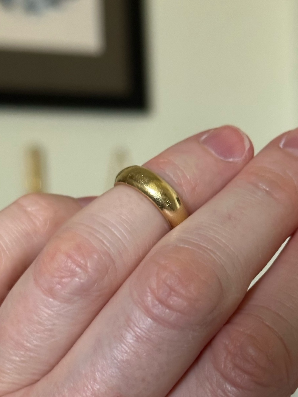 Antique 18k Solid Gold Heavy 5mm Pinky Ring Size 3 Weighs 5.5 Grams - Picture 14 of 14